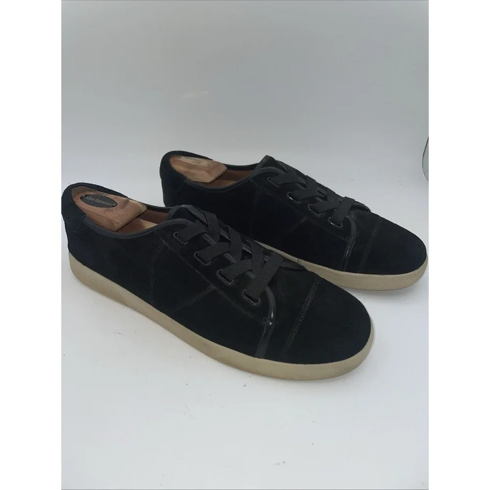 Vionic Womens Sneakers Shoes Brinley Size 11 M Black White Suede Comfort Lace Up